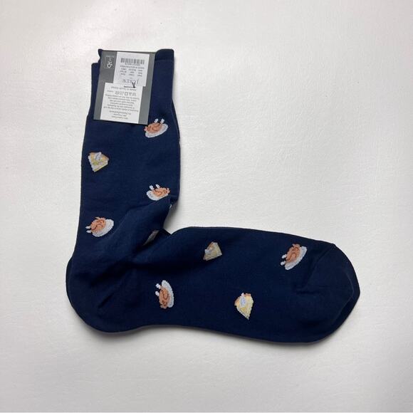 J.Crew Men's Thanksgiving Theme Graphic Design Trouser Socks Onesize - Picture 8 of 10